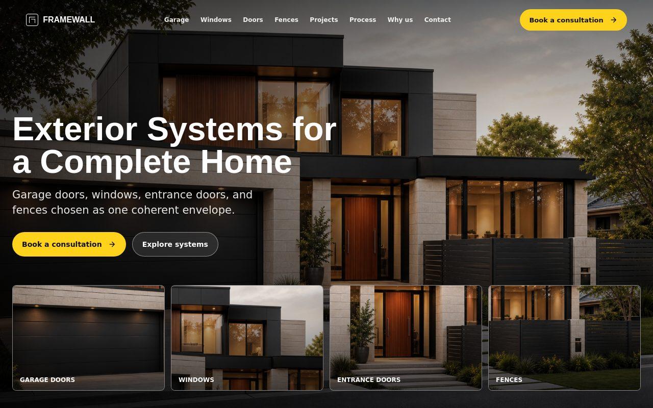 Framewall preview